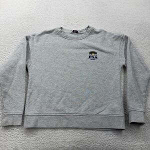 Vineyard Vines PGA Oak Hill Sweatshirt Light Gray Crewneck Long Sleeve Womens XS